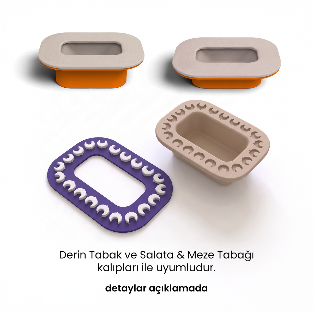 Dikdörtgen Desenli Tabak Kalıbı 007