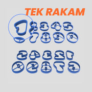 Baloncuk Rakamlar (TEK RAKAM) Kesici