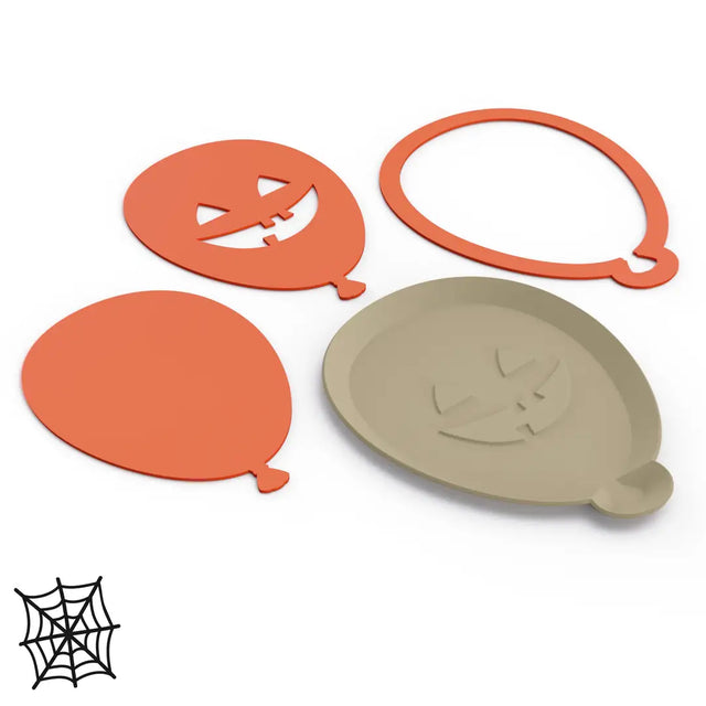 Halloween Balon Şekilli Tabak Kalıp Seti 001