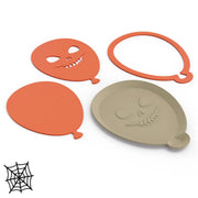 Halloween Balon Şekilli Tabak Kalıp Seti 002
