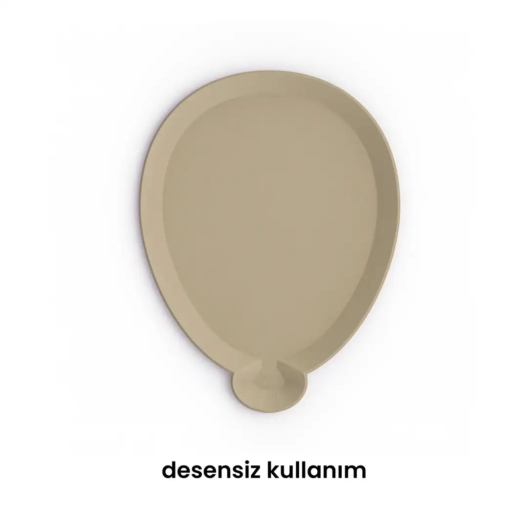 Halloween Balon Şekilli Tabak Kalıp Seti 002