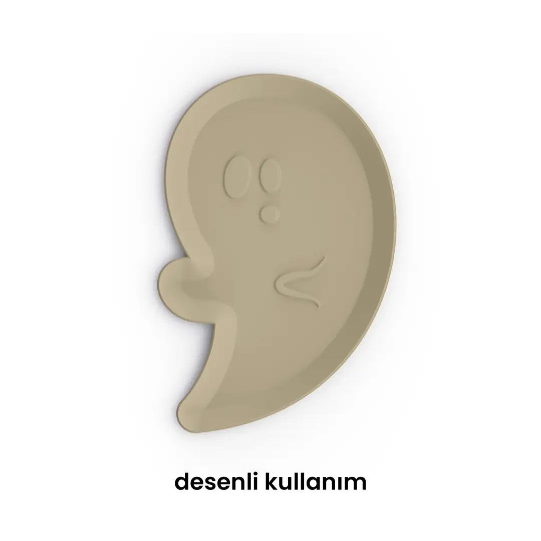 Halloween Hayalet Şekilli Tabak Kalıp Seti