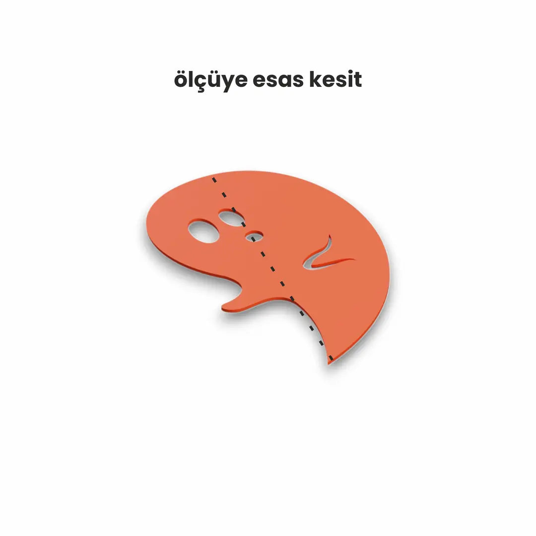 Halloween Hayalet Şekilli Tabak Kalıp Seti