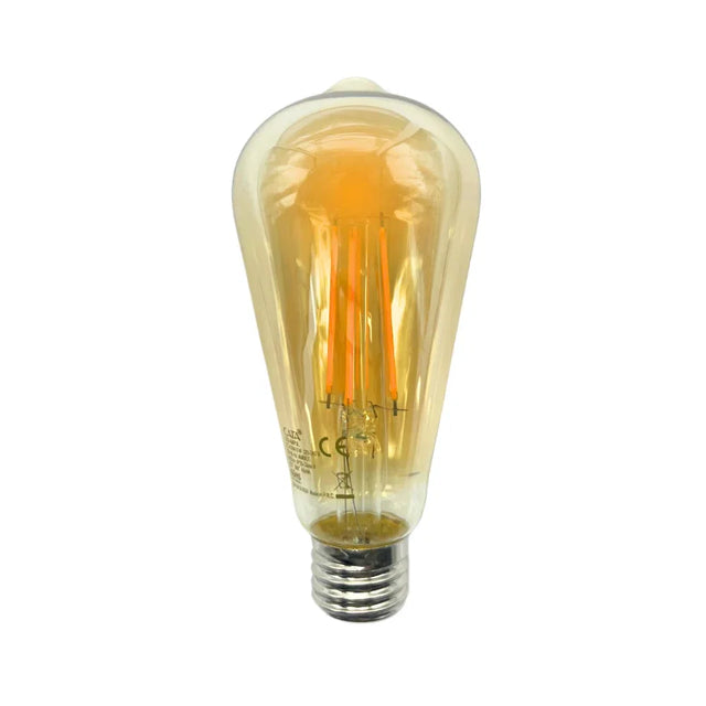 Rustik Filament Led Ampül 004 - Amber - 6W 420Lm