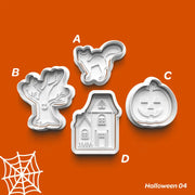 Halloween 04 - Kurabiye Kalıbı Damga ve Kesici Set