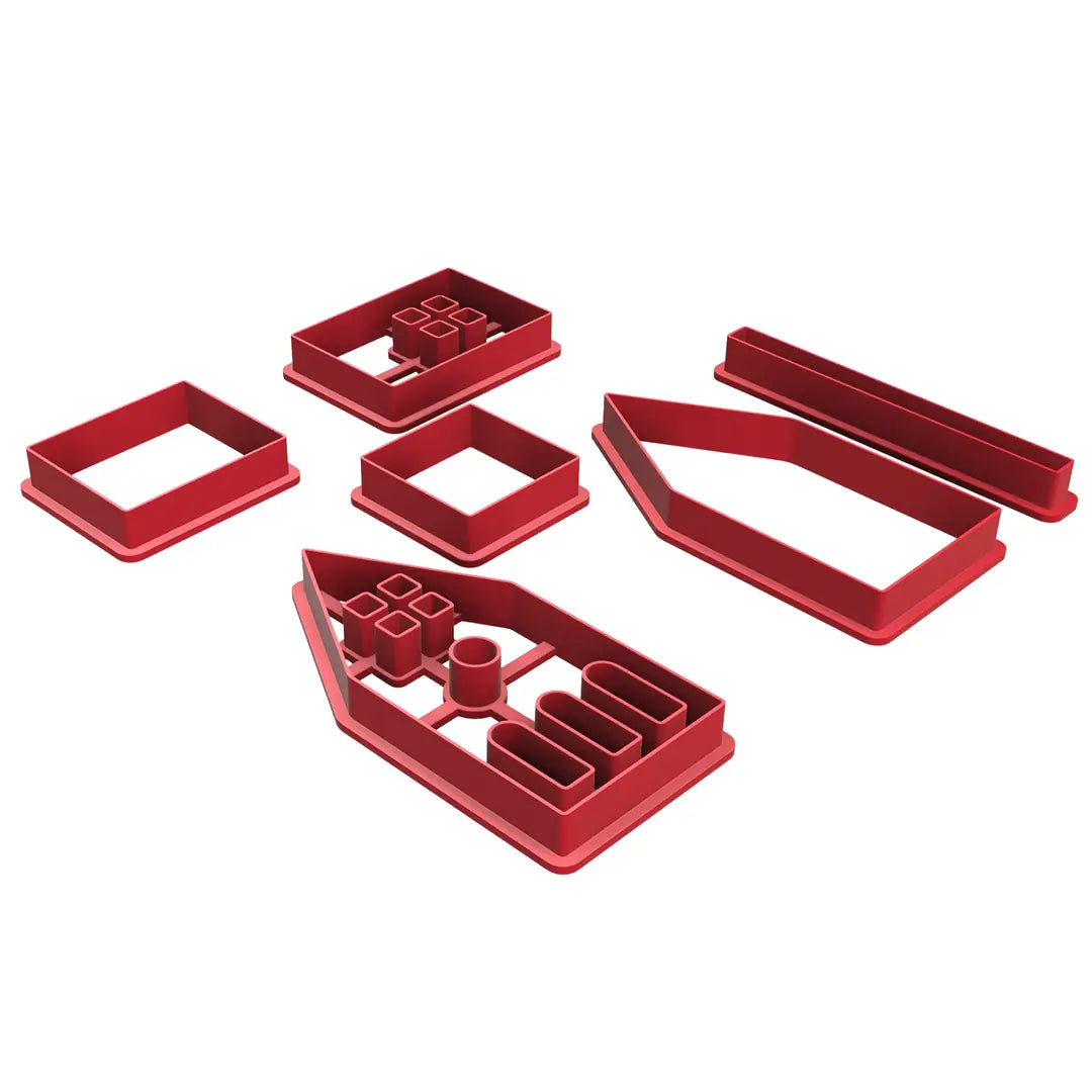 Minyatür Ev 04 Tealight Mumluk Kesici Şablon Seti