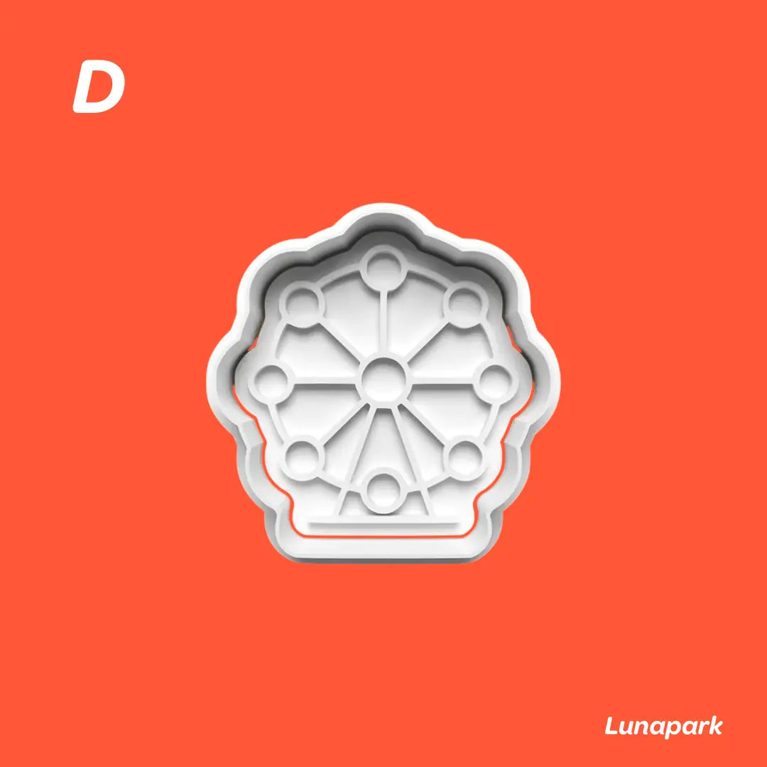 Lunapark - Kurabiye Kalıbı Damga ve Kesici Set