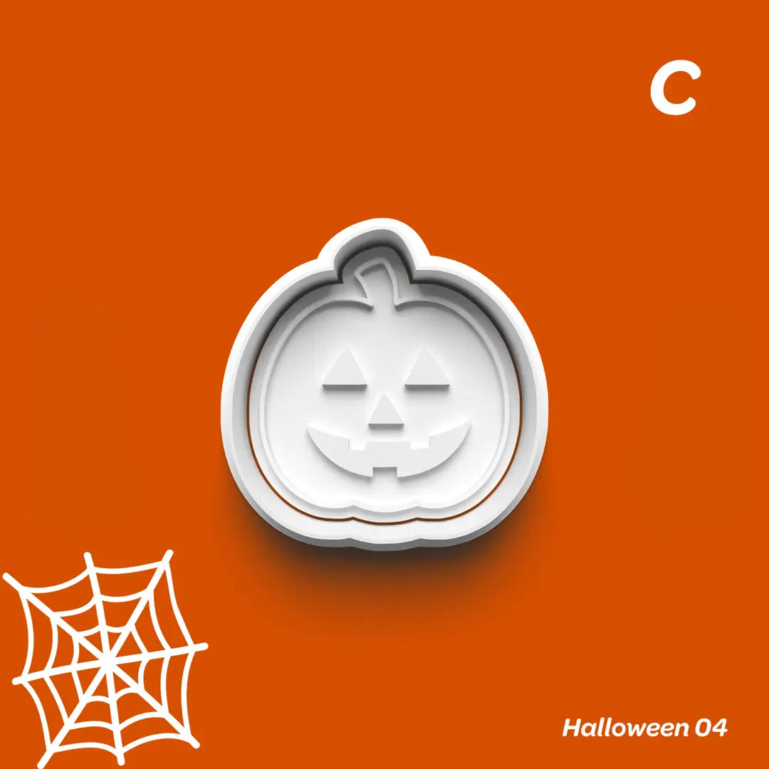 Halloween 04 - Kurabiye Kalıbı Damga ve Kesici Set