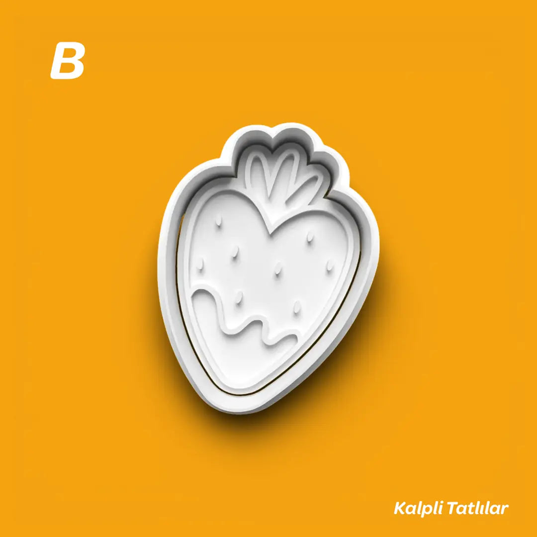 Kalpli Tatlılar - Kurabiye Kalıbı Damga ve Kesici Set