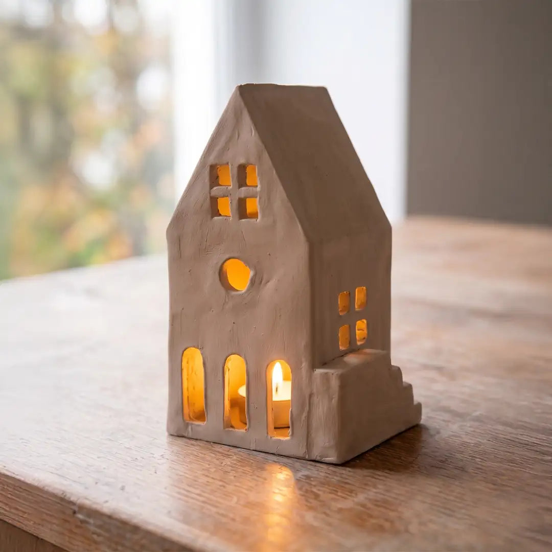Minyatür Ev 04 Tealight Mumluk Kesici Şablon Seti