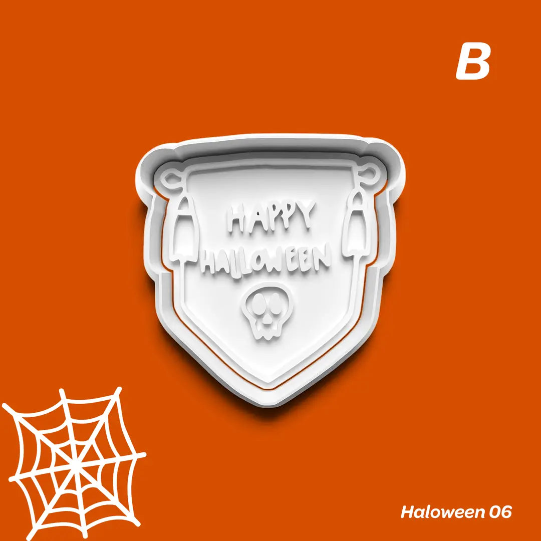 Halloween 06 - Kurabiye Kalıbı Damga ve Kesici Set