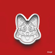 Corgi - Köpek Cinsleri Serisi Kurabiye Kalıbı Damga ve Kesici Set