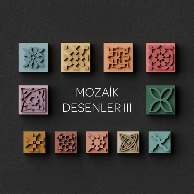 Mozaik Desenler III - Mühür ve Kesici Set