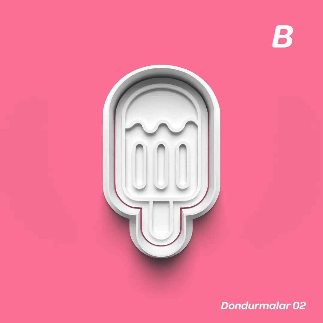 Dondurmalar 02 - Kurabiye Kalıbı Damga ve Kesici Set
