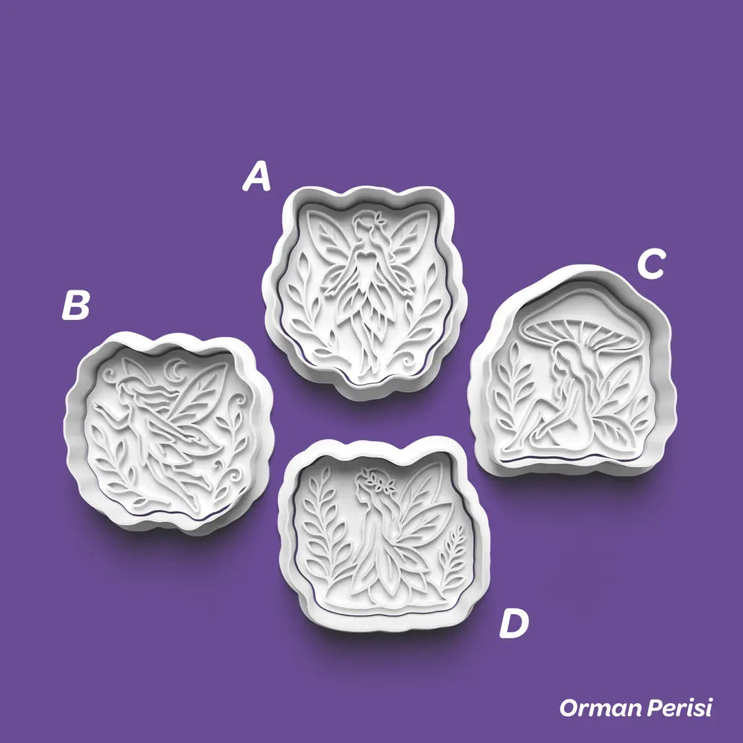 Orman Perisi - Kurabiye Kalıbı Damga ve Kesici Set