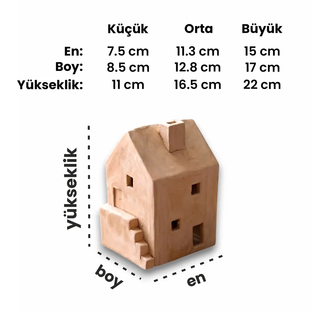 Minyatür Ev 03 Tealight Mumluk Kesici Şablon Seti