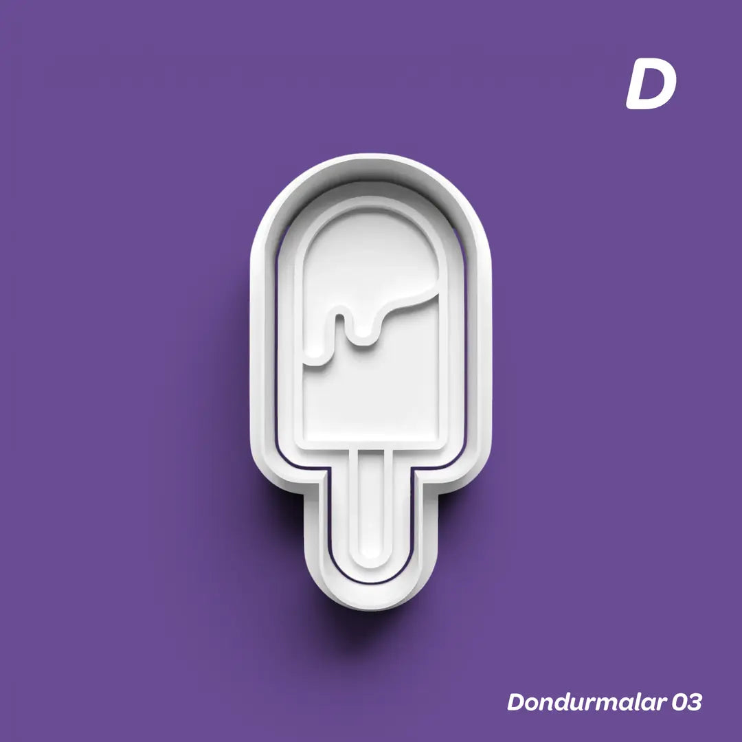 Dondurmalar 03 - Kurabiye Kalıbı Damga ve Kesici Set