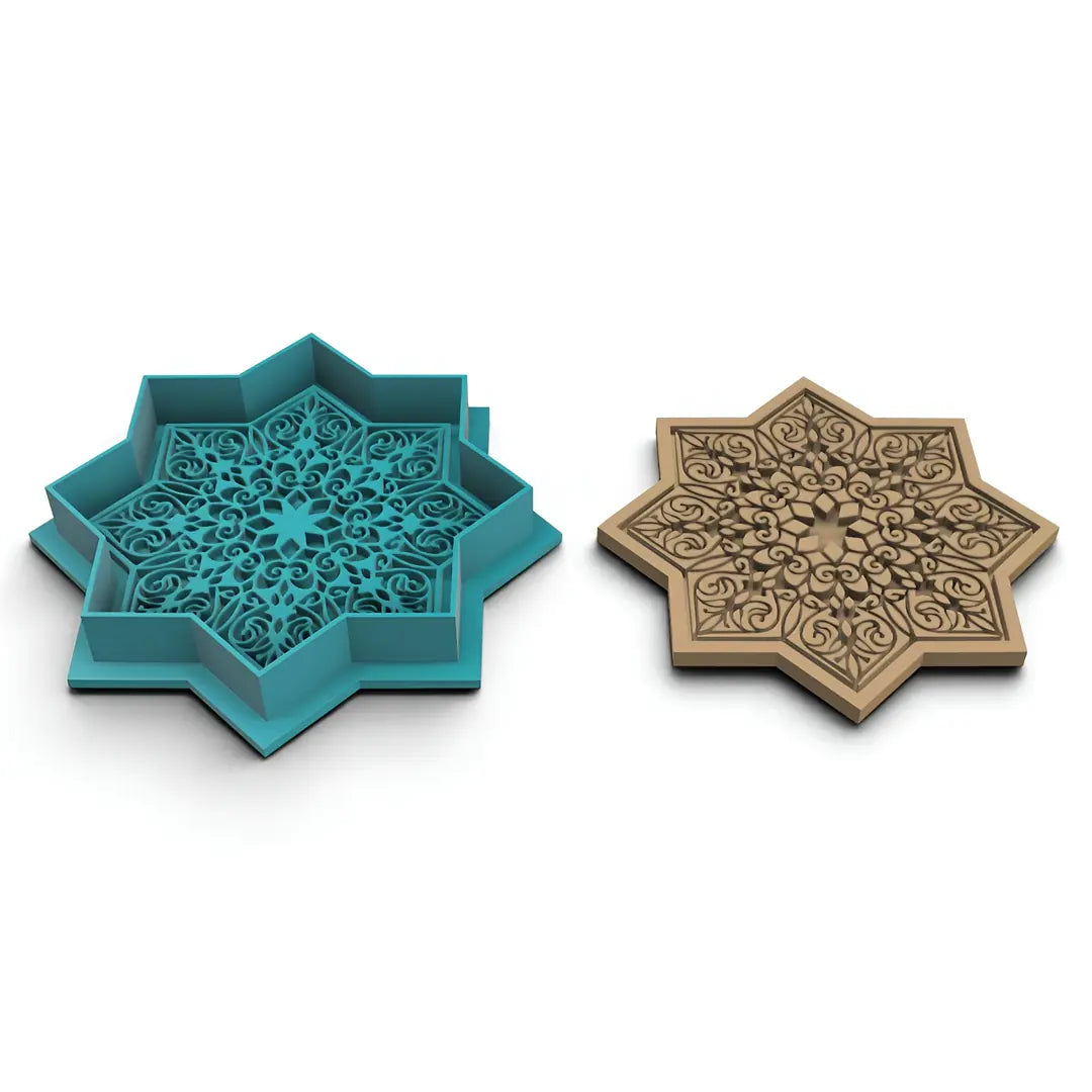 Mandala 05 - Kurabiye Kalıbı Damga ve Kesici Set