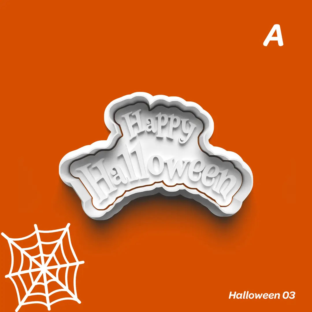 Halloween 03 - Kurabiye Kalıbı Damga ve Kesici Set