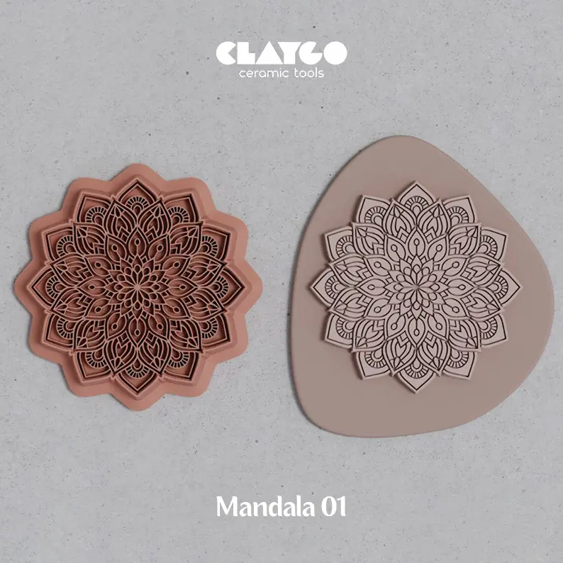 Mandala 01 - Kurabiye Kalıbı Damga ve Kesici Set