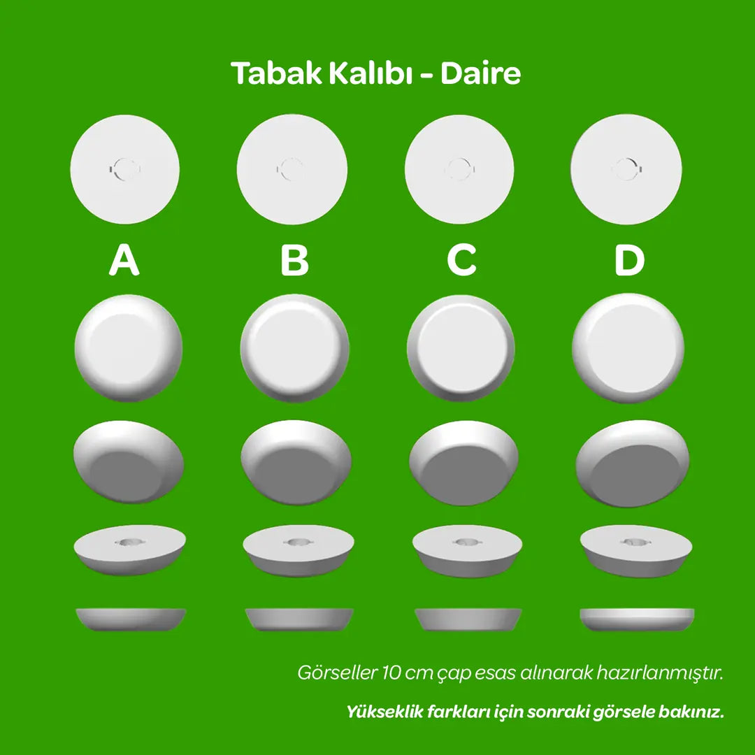 Tabak Kalıbı - Daire