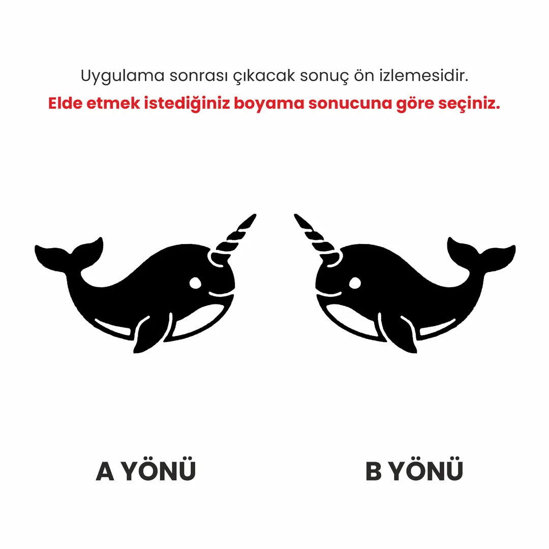 Unicorn Balina Sünger Damga - Seramik Sır Altı Mührü