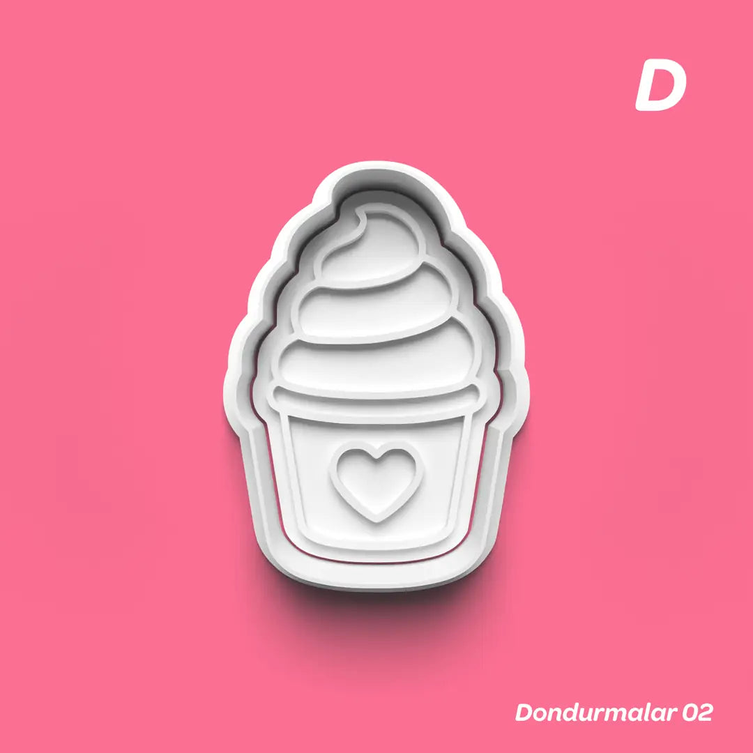 Dondurmalar 02 - Kurabiye Kalıbı Damga ve Kesici Set