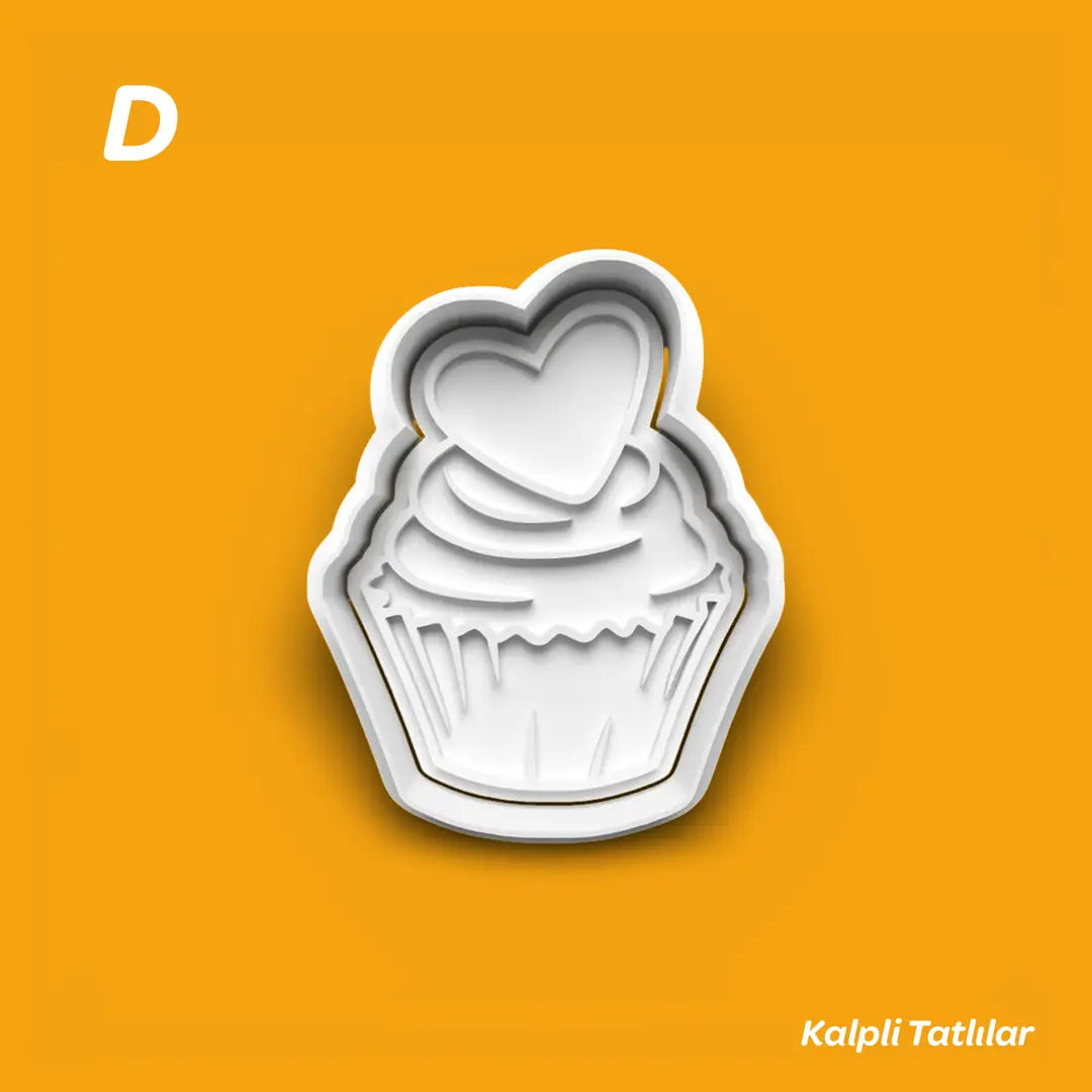 Kalpli Tatlılar - Kurabiye Kalıbı Damga ve Kesici Set