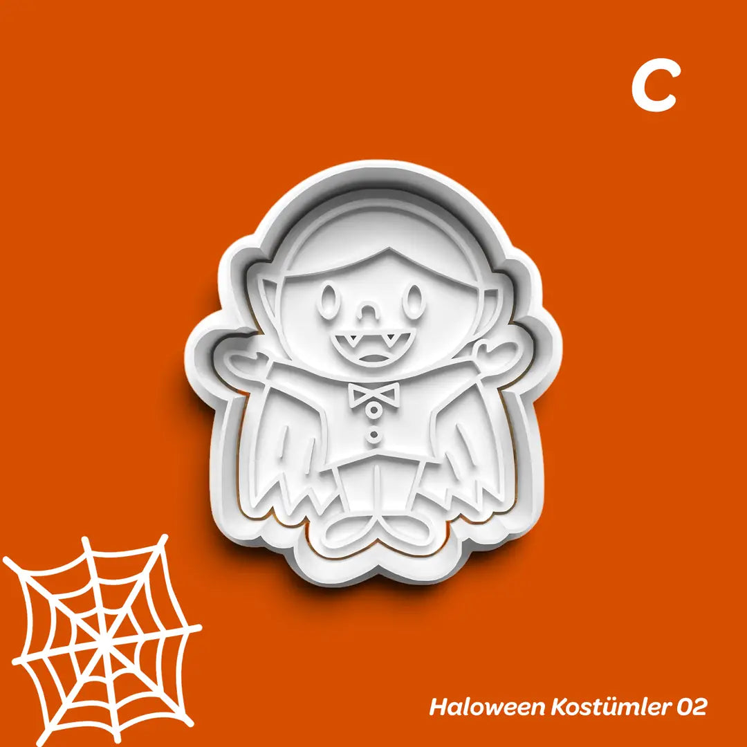 Halloween Kostümler 02 - Kurabiye Kalıbı Damga ve Kesici Set
