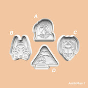 Antik Mısır 1 - Kurabiye Kalıbı Damga ve Kesici Set