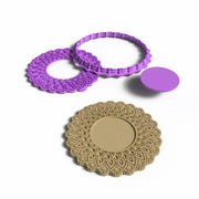 Ayna Kalıbı 001 Mandala Desenli Damga ve Kesici Set
