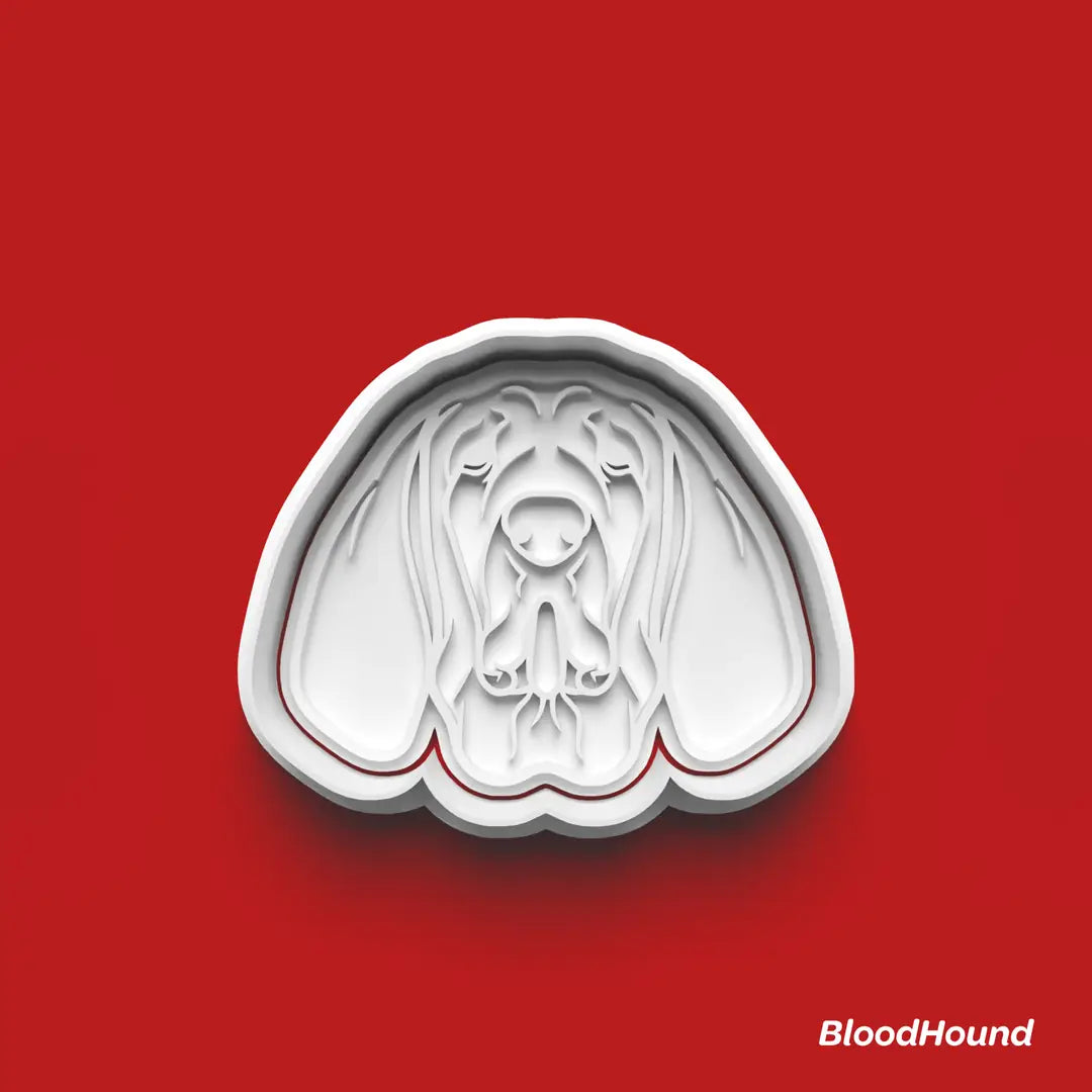 Bloodhound - Köpek Cinsleri Serisi Kurabiye Kalıbı Damga ve Kesici Set