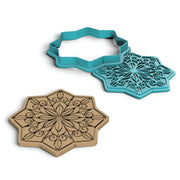 Mandala 03 - Kurabiye Kalıbı Damga ve Kesici Set