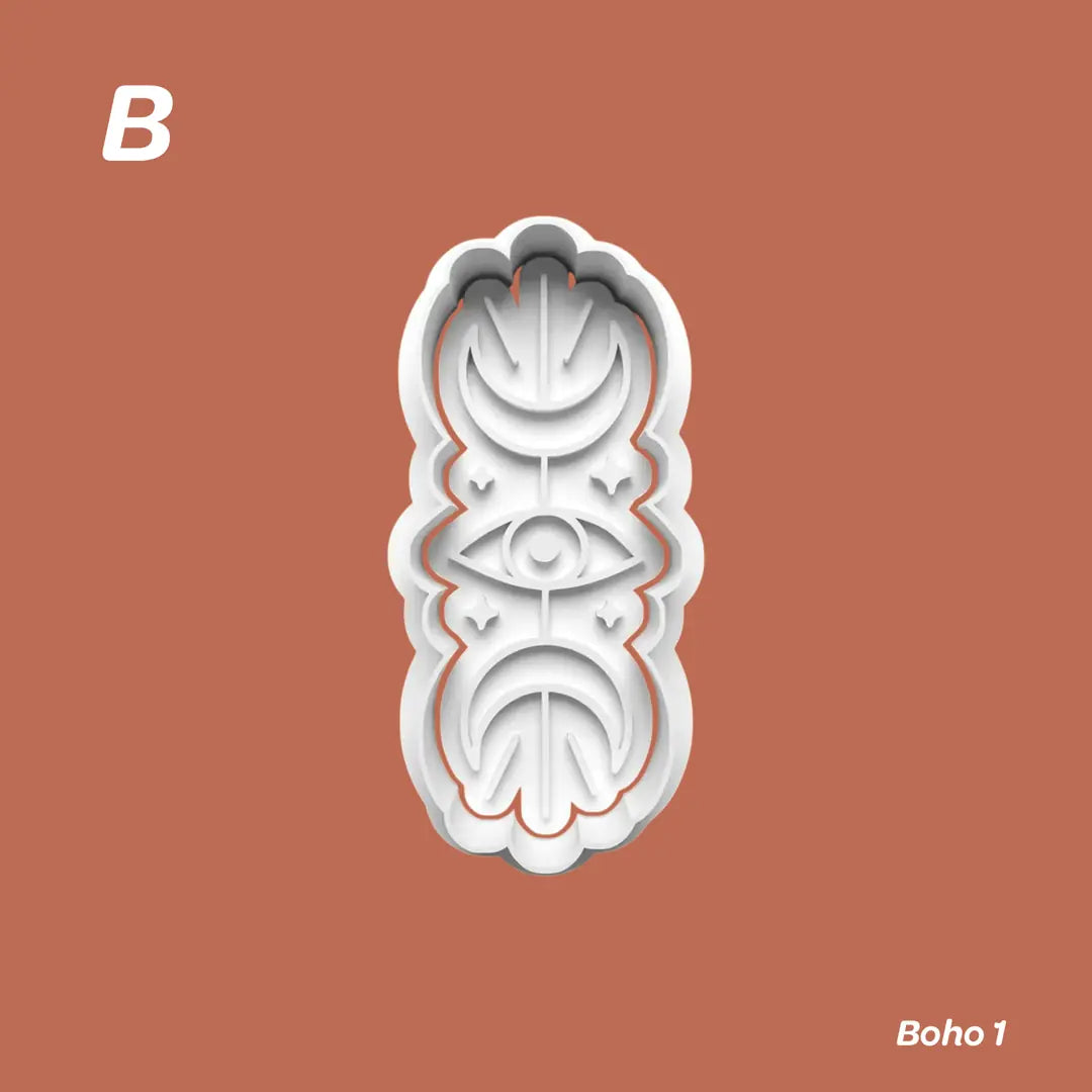 Boho 1 - Kurabiye Kalıbı Damga ve Kesici Set