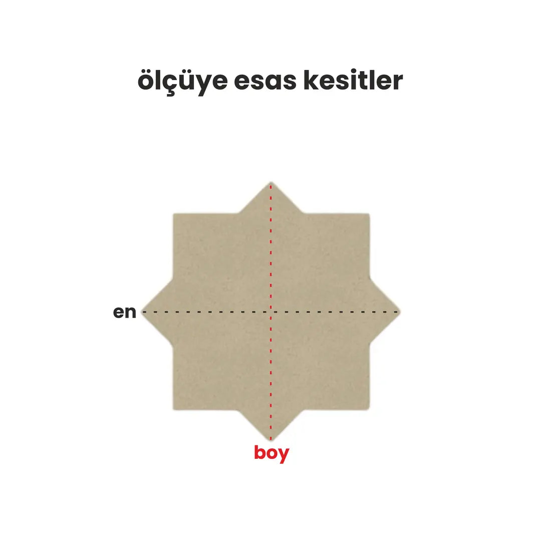 Sekiz Köşeli Yıldız Fayans Kalıbı (Kesici ve İtici Set)