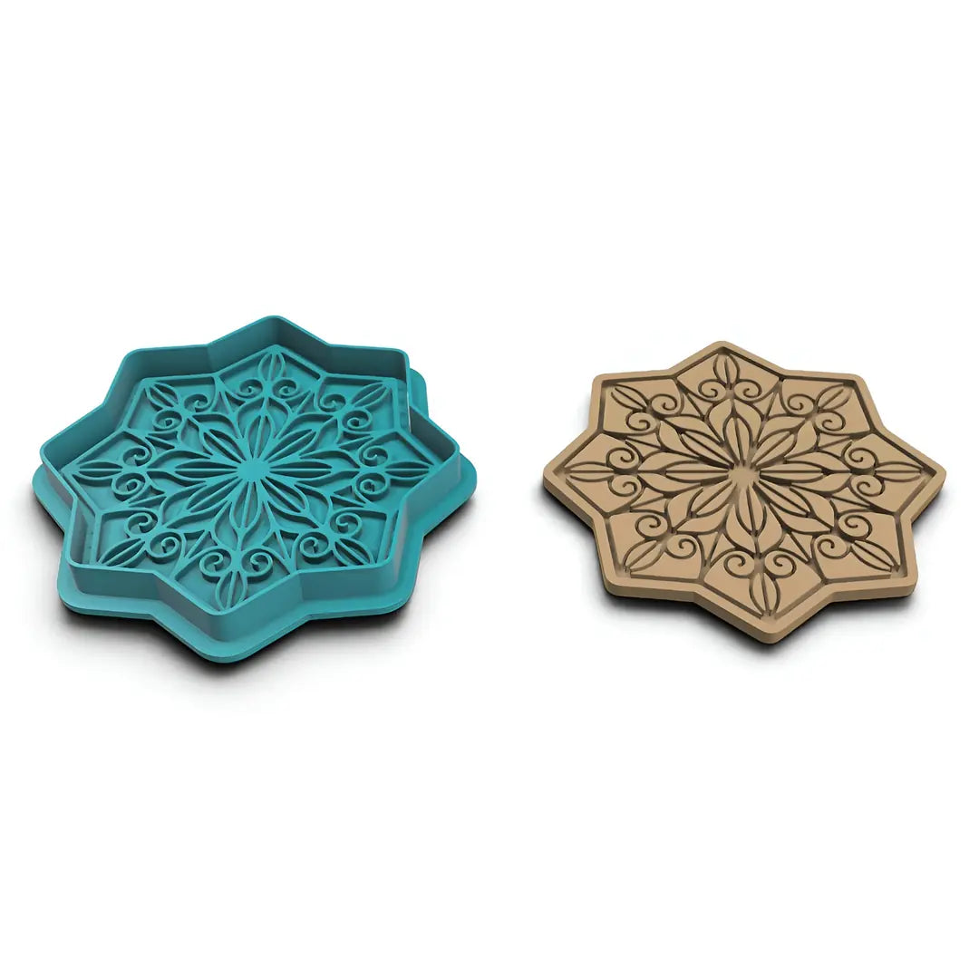 Mandala 03 - Kurabiye Kalıbı Damga ve Kesici Set