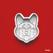 Husky - Köpek Cinsleri Serisi Kurabiye Kalıbı Damga ve Kesici Set
