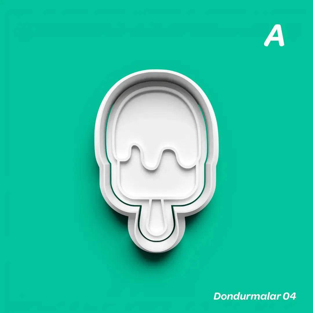 Dondurmalar 04 - Kurabiye Kalıbı Damga ve Kesici Set