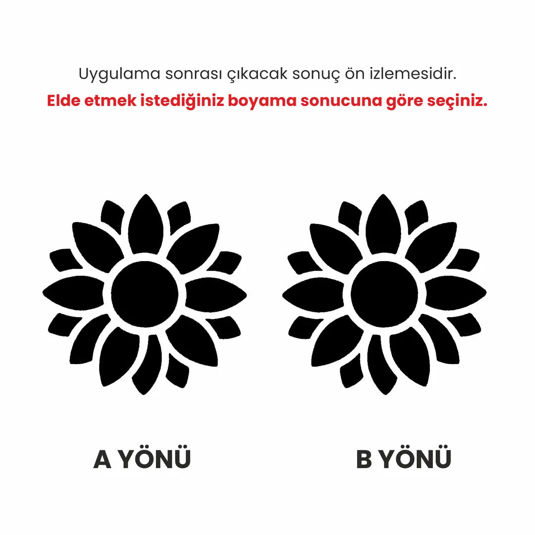 Ayçiçeği 02 Sünger Damga - Seramik Sır Altı Mührü