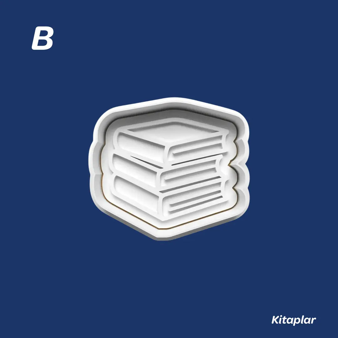 Kitaplar - Kurabiye Kalıbı Damga ve Kesici Set