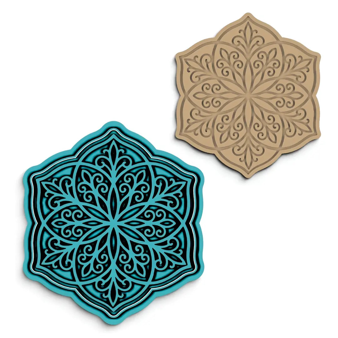 Mandala 04 - Kurabiye Kalıbı Damga ve Kesici Set