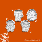 Halloween Kostümler 02 - Kurabiye Kalıbı Damga ve Kesici Set