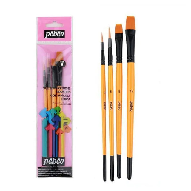 Pebeo 4'lü Karışık Fırça Seti SET 5