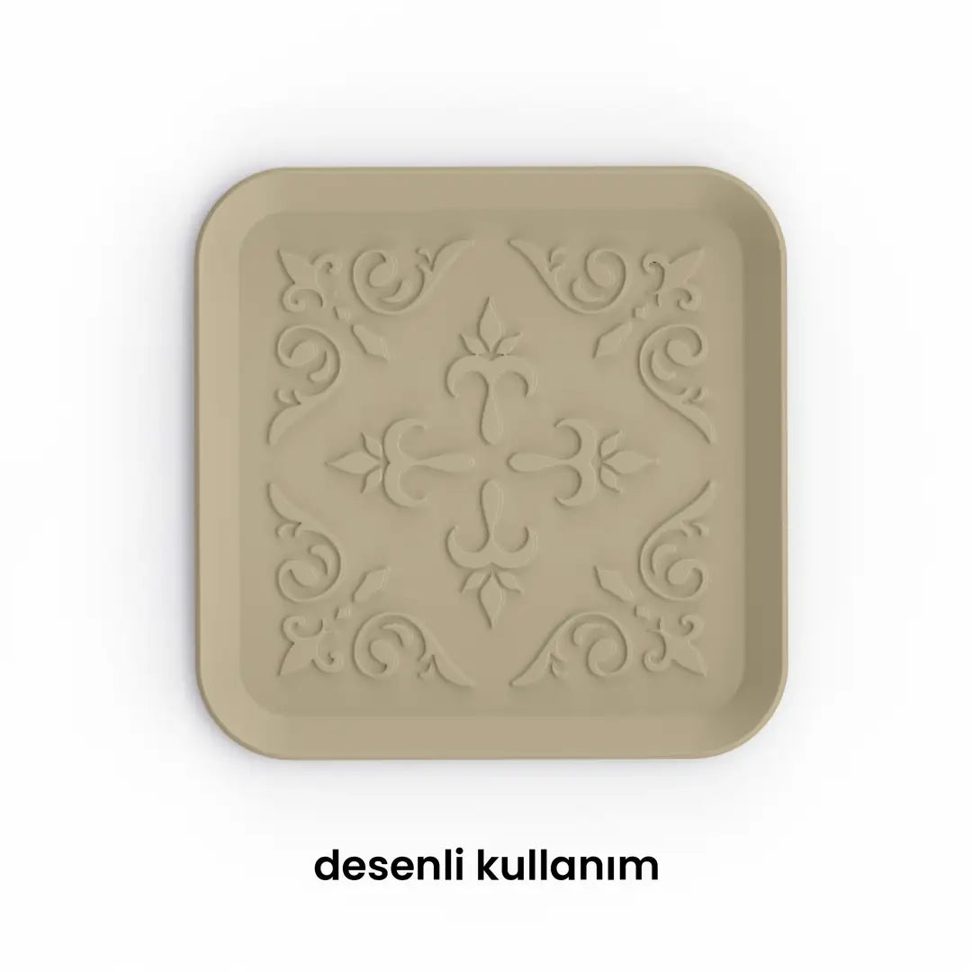 Damask Desenli Tabak Kalıp Seti 003
