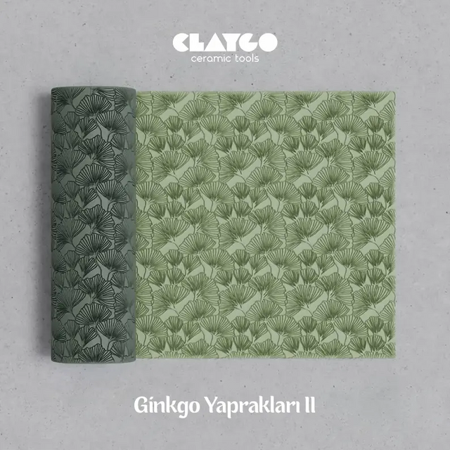 Ginkgo Yaprakları 02 - Doku Rulosu