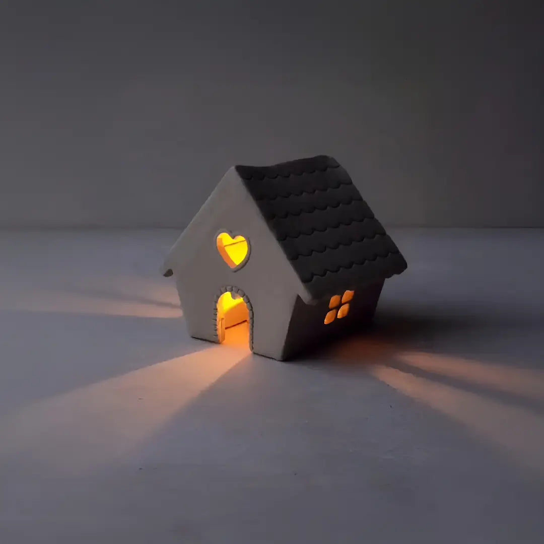 Minyatür Ev Tealight Mumluk Kesici Şablon Seti