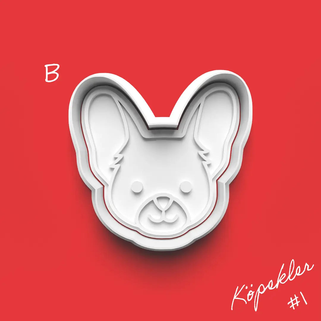 Köpekler #1 Serisi Kurabiye Kalıbı Damga ve Kesici Seti