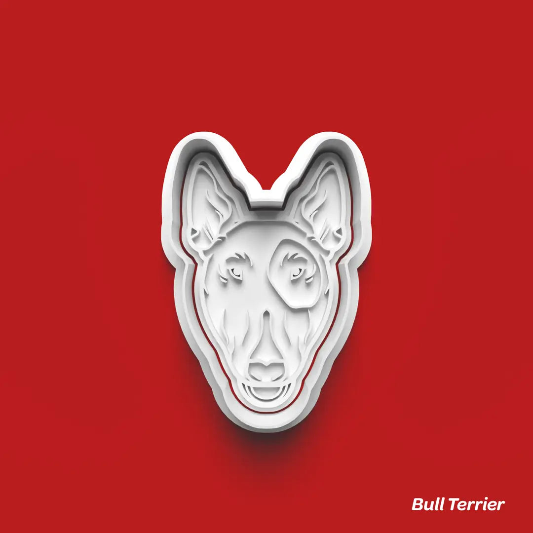 Bull Terrier - Köpek Cinsleri Serisi Kurabiye Kalıbı Damga ve Kesici Set