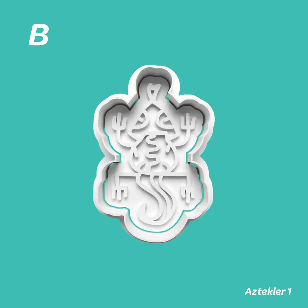 Aztekler 1 - Kurabiye Kalıbı Damga ve Kesici Set