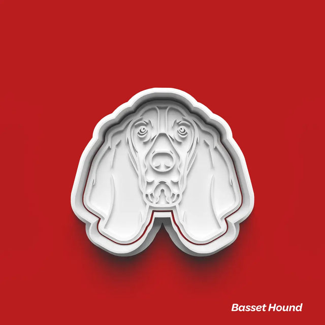 Basset Hound - Köpek Cinsleri Serisi Kurabiye Kalıbı Damga ve Kesici Set